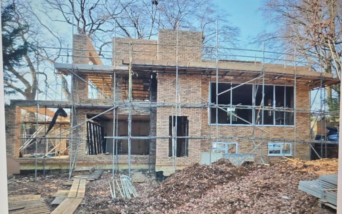 Bespoke residential property during construction
