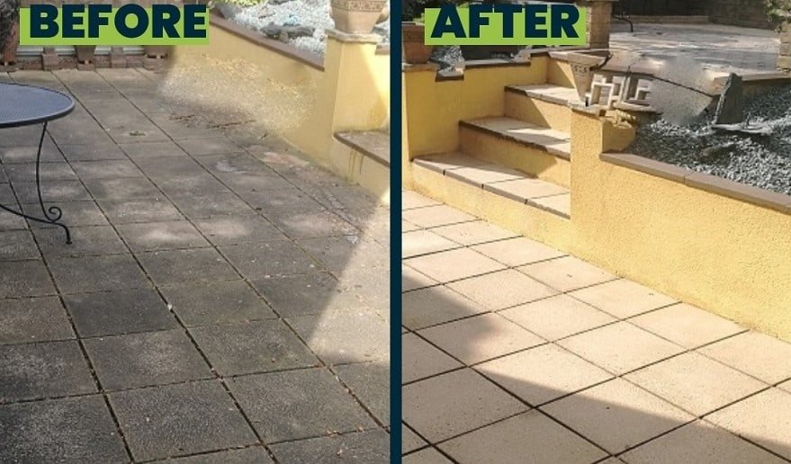 Patio Cleaning - Before & After
