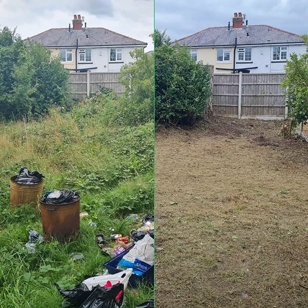 Garden clearance - before and after.