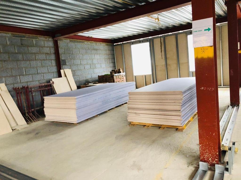 Internal wall construction progressing.
